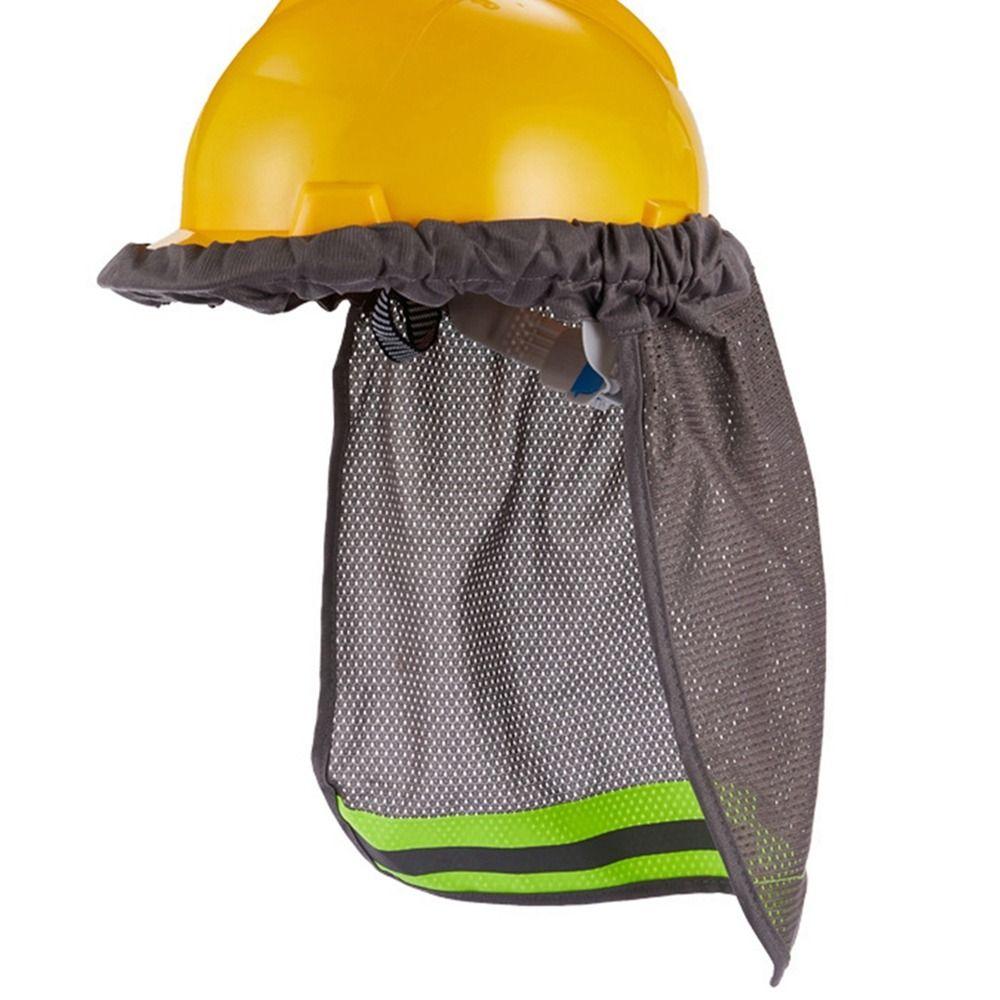 Сетчатая ткань Защитная каска Солнцезащитный козырек Светоотражающая накладка на козырек Светоотражающий щиток для шеи Лето