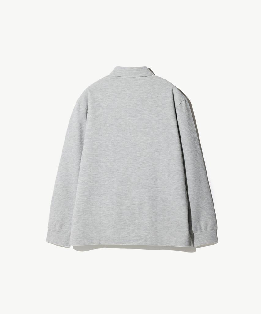 STCO Diems Ripple Knit Collar T-Shirt_Gray (Classic Fit)_Dtsxz04Csg