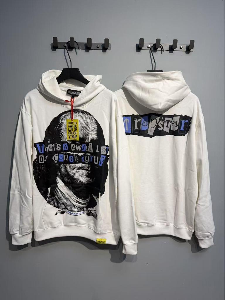 Модный американский стиль, свободная толстовка с длинным рукавом для мужчин и женщин - Высокая плотность, дизайн "Сироп от кашля"