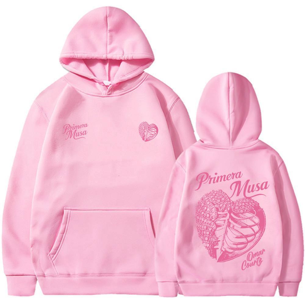 Omar Courtz Primera Musa Album Tour Merch Hoodies Men's Women Fashion Hooded Sweatshirts Fleece Oversized Pullovers Coat