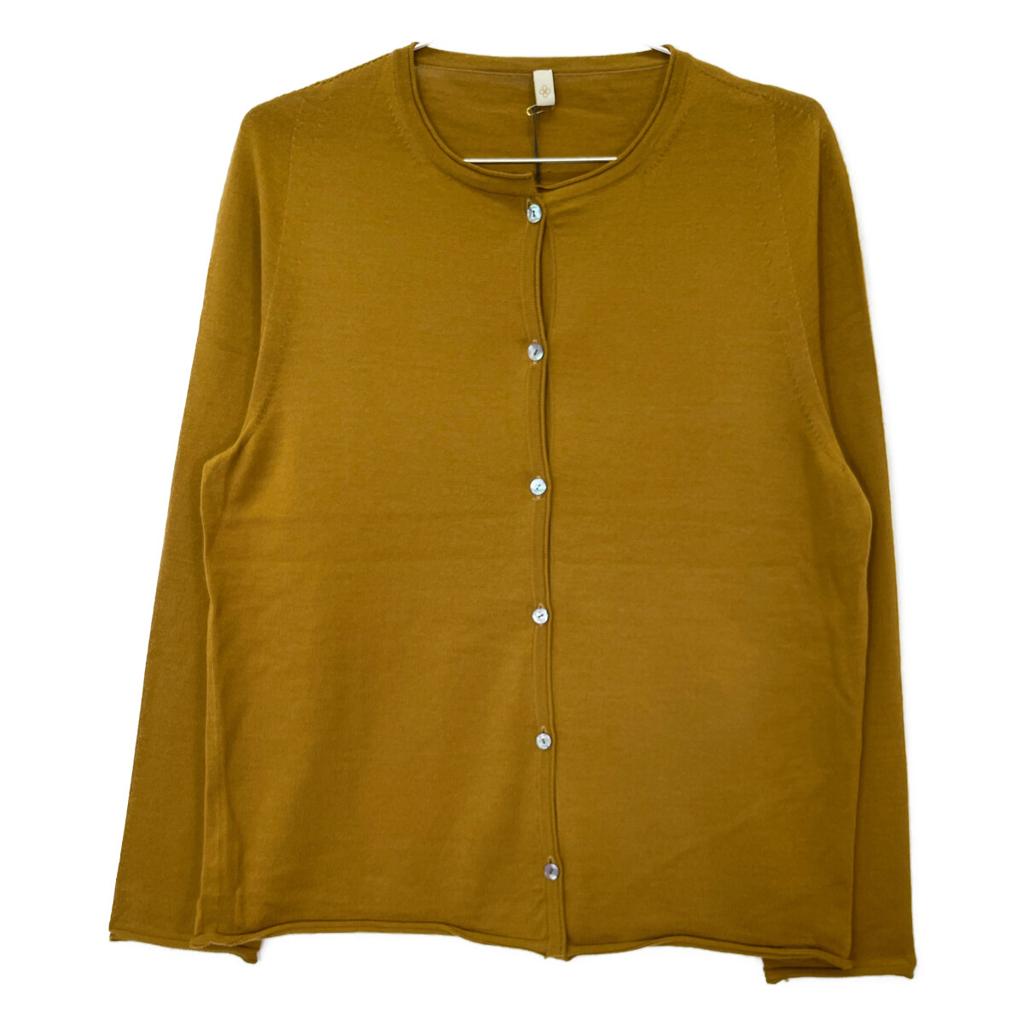 TOYOBOSHI SHURO 11IT-WC1003 Золотисто-коричневый Шерсть 90% Кашемир 10% Кардиган топы 3 Красновато-золотисто-коричневый Б/у