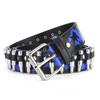 Ремень Rivet Belt Men's Bullet Belt Punk Rock Style Camouflage Bants Belt Men's And Women's Personality Belt