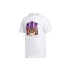 Adidas Shanghai Cartoon Print Basketball Sports Short Sleeve Tee Men Tops White GL4426