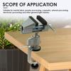 Mini Bench Vise Table Clamp 360° Rotatable Portable Work Bench Vise Fixed Tool for Drilling Woodworking Jewelry Making