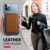 Cover Leather Card Pocket Phone Card Holder Magnetic Card Holder Magnet Case Phone Wallet Card Solt