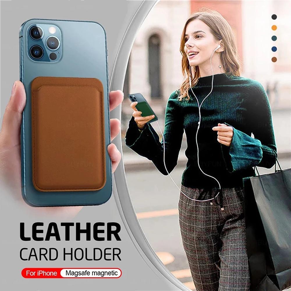 Card Pocket ID Holder Phone Wallet Card Solt Magnetic Card Holder Phone Card Holder Magnet Case