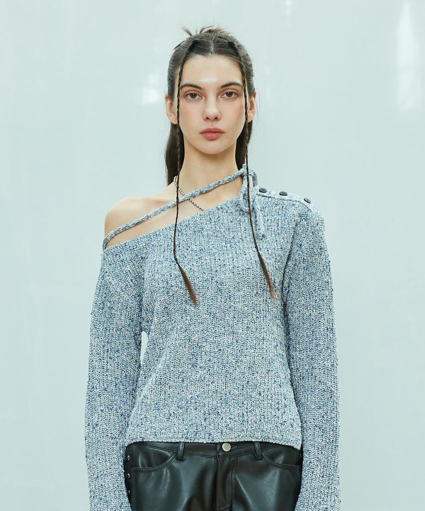 LARTIGENT L9 Mix Open Knit(Blue)