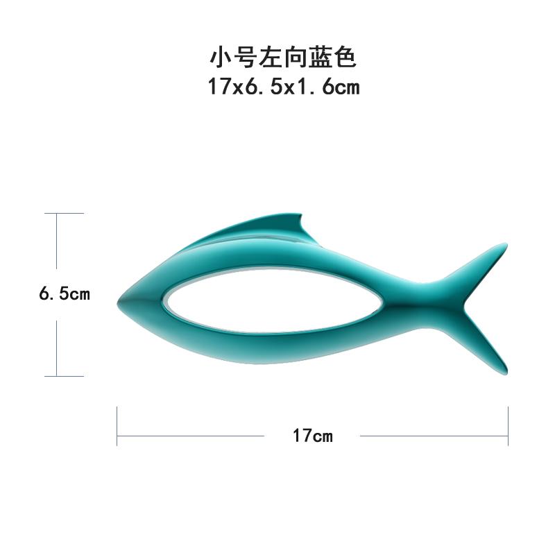 Настенный декор Креативное пластиковое гальваническое покрытие 3D Рыба Украшение для дома Гостиная Фон для дивана Настенное украшение Подвесной декор