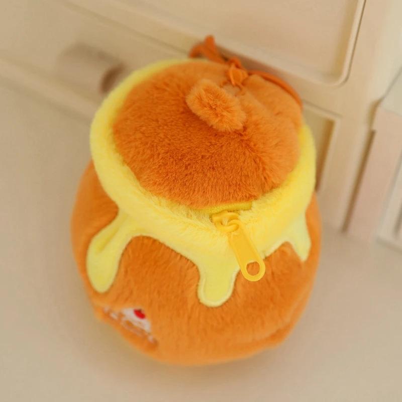 Cute Cartoon Bear In Honey Jar Plush Toy Pendant Stuffed Plush Unique Doll Bear Holding Heart Bag Decor Keychain Birthday Gift