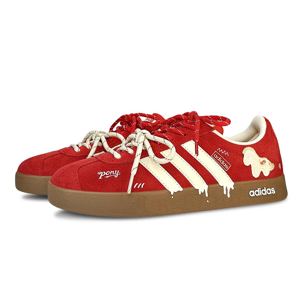 adidas Vl Court Classic Милый Забавный Пони, Год Лошади Ограниченная Серия CNY, Поздравление с Праздником Весны, Игривые Низкие KK3774(Команда1884-)