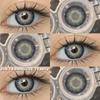AMARA 1 пара Коричневые Натурального Цвета Контактные Линзы для Глаз Серия RIYADH Softlenses Корейский Макияж Глаз Модные Синие Цветные Линзы