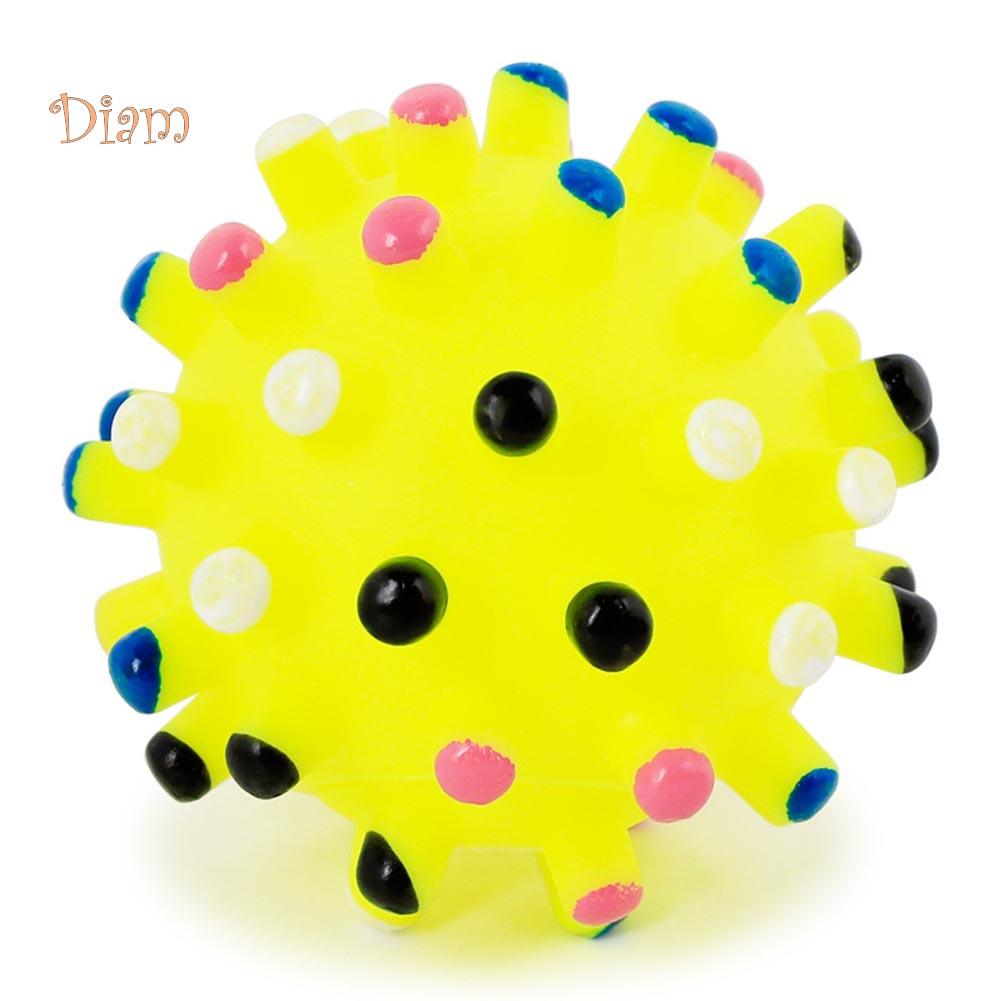 Pet Dog Puppy Thorny Round Ball Molar Teeth Cleaning Chewing Squeaky Sound Toy The Secret Life of Pet