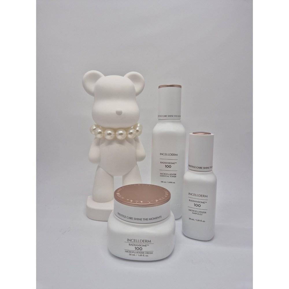 Incellderm Косметика Radieonsom 100 набор из 3 предметов Radieonsom 100 тонер ампульный крем + вода сияющая маска набор