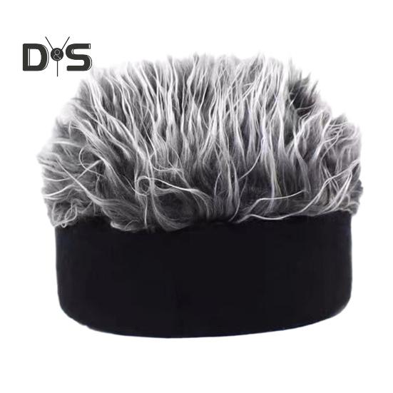 Новинка, козырек из искусственных волос для мужчин, регулируемая шляпа с шипами для парика с острыми короткими волосами, уличная хип-хоп-шляпа для фестивалей, вечеринок