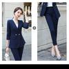 Весенние брючные костюмы из 2 предметов, повседневные рабочие пиджаки, женские офисные костюмы