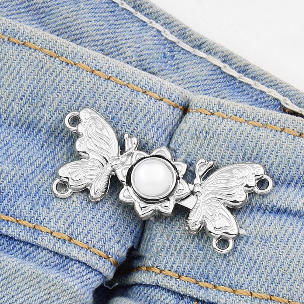 Flower Fashion Jewelry Women Brooch Jeans Accessories Anti-Exposure Brooch Tightening Waistband Pin