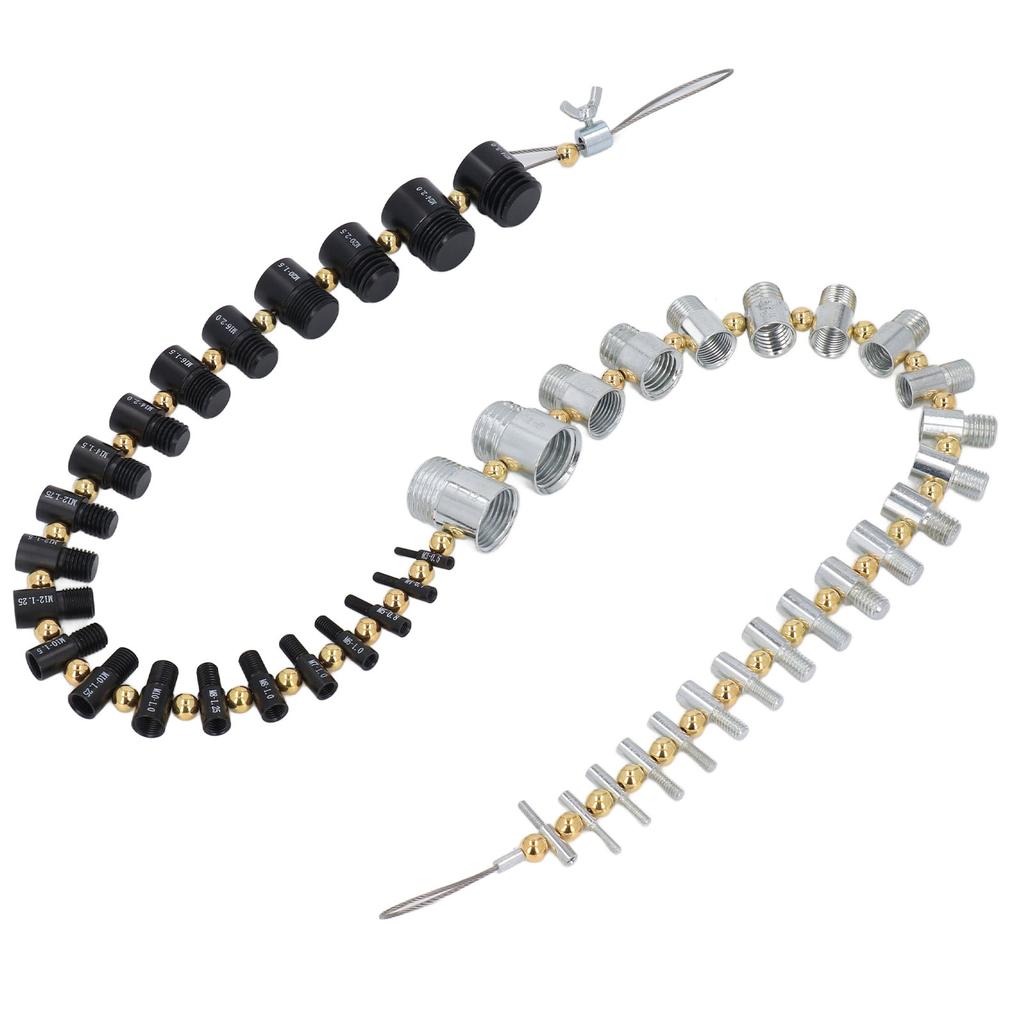 Размер болта Резьбовой калибр 44 Мужской Винт Гайка Мера Размера Checker 23 Имперский 21 Метрический