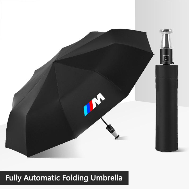 FA7Portable Folding Automatic Sun Protection UV Sunshade Umbrella For BMW M Emblem E46 E36 E34 F10 E90 F30 E60 F30 E53 E30 E92 E87