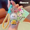 With Panda Transparent Shell Keychain Cute Cartoon Highgloss Acrylic Doll Craft