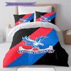 Crystal Palace Football Club Pattern Bedding,Quilt Set Quilt Cover Pillowcase Home Birthday Gift (1 * duvet cover + 2 * pillowcase, without core)