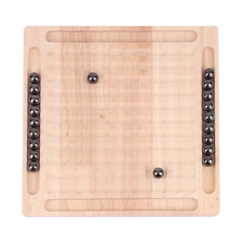 Магнитная шахматная головоломка из массива дерева для развития мышления детей