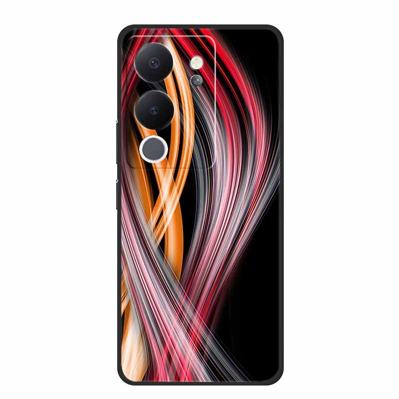 6.67" Чехол для Vivo V30 Lite Черный Силикон Мягкие Чехлы для Телефона Для Vivo V30 Lite Задняя Крышка Чехол V 30 Lite Funda Coque Оболочка Capas