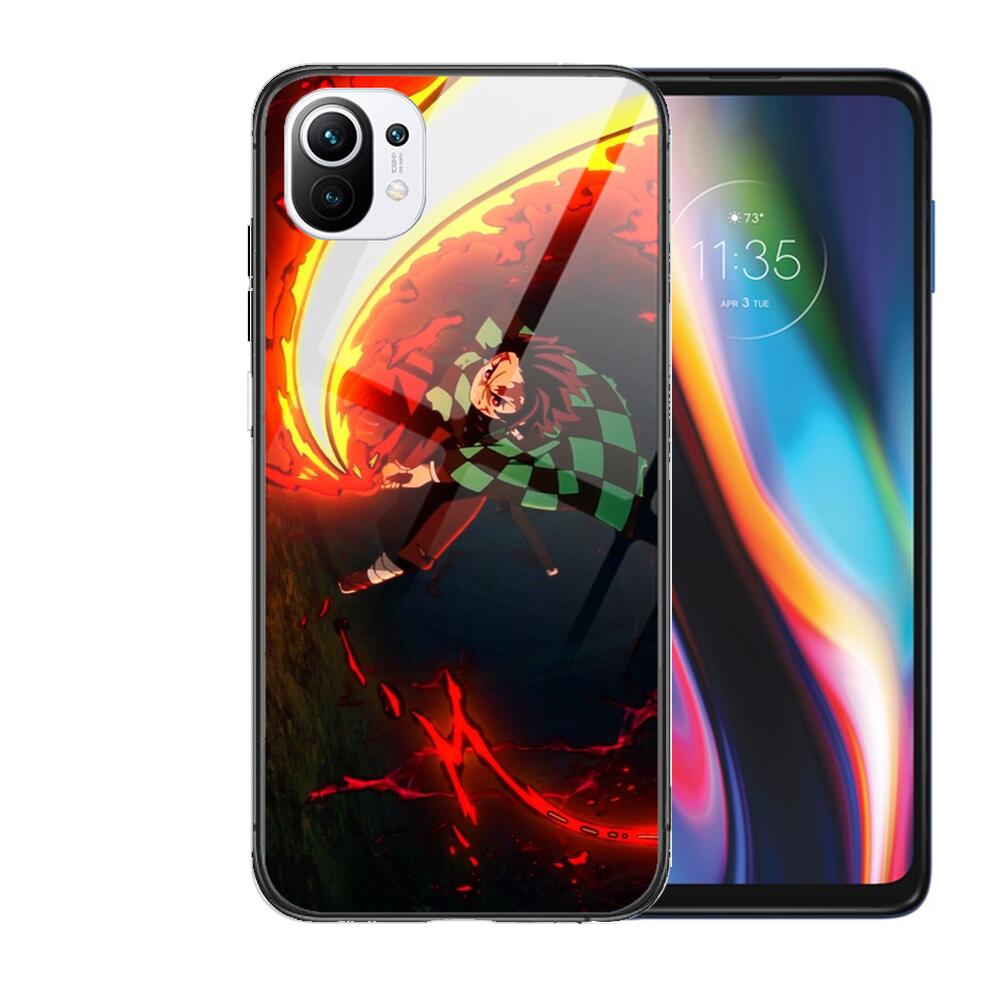 Чехол для телефона из мягкого закаленного стекла Kamado Nezuko Kimetsu No Yaiba Demon Slayer TPU для Xiaomi Redmi 11 Lite Pro Ultra 10T 10 9