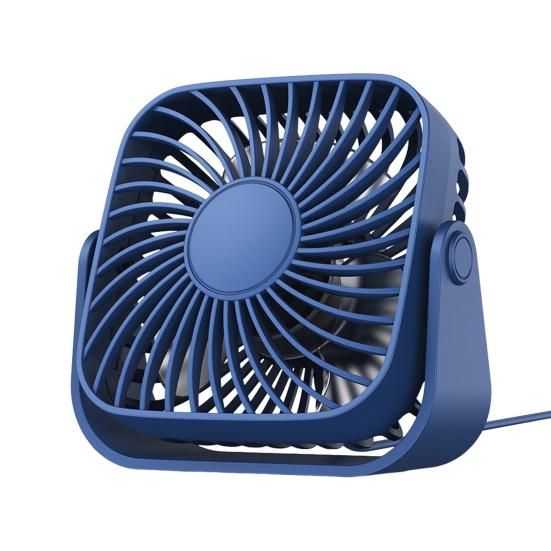 Настольный вентилятор Мощный воздушный поток Тихая работа 3 скорости Вращающаяся на 360 градусов головка Вентилятор охлаждения с питанием от USB