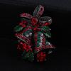 Christmas Vintage Bells Brooch Xmas Tree Shape Pins For Women Men Colorful Rhinestones New-Year Jewelry Garment Accessories