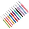 12 шт. Крючки для вязания Спицы Мягкая резиновая ручка Разные размеры Набор спиц для вязания для начинающих Опытных