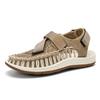 Summer Men's Woven Sandals Foreign Trade Large Size Breathable Beach Shoes Outdoor Leisure Flat-bottomed Bag Head Sandals Men