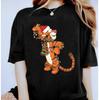 Winnie The Pooh Tigger Santa Hat Christmas Lights Happy Holiday Tshirt