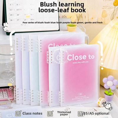 Блокнот с отрывными листами INS Gradient Blush формата A5/B5: Простая, универсальная тетрадь для студентов