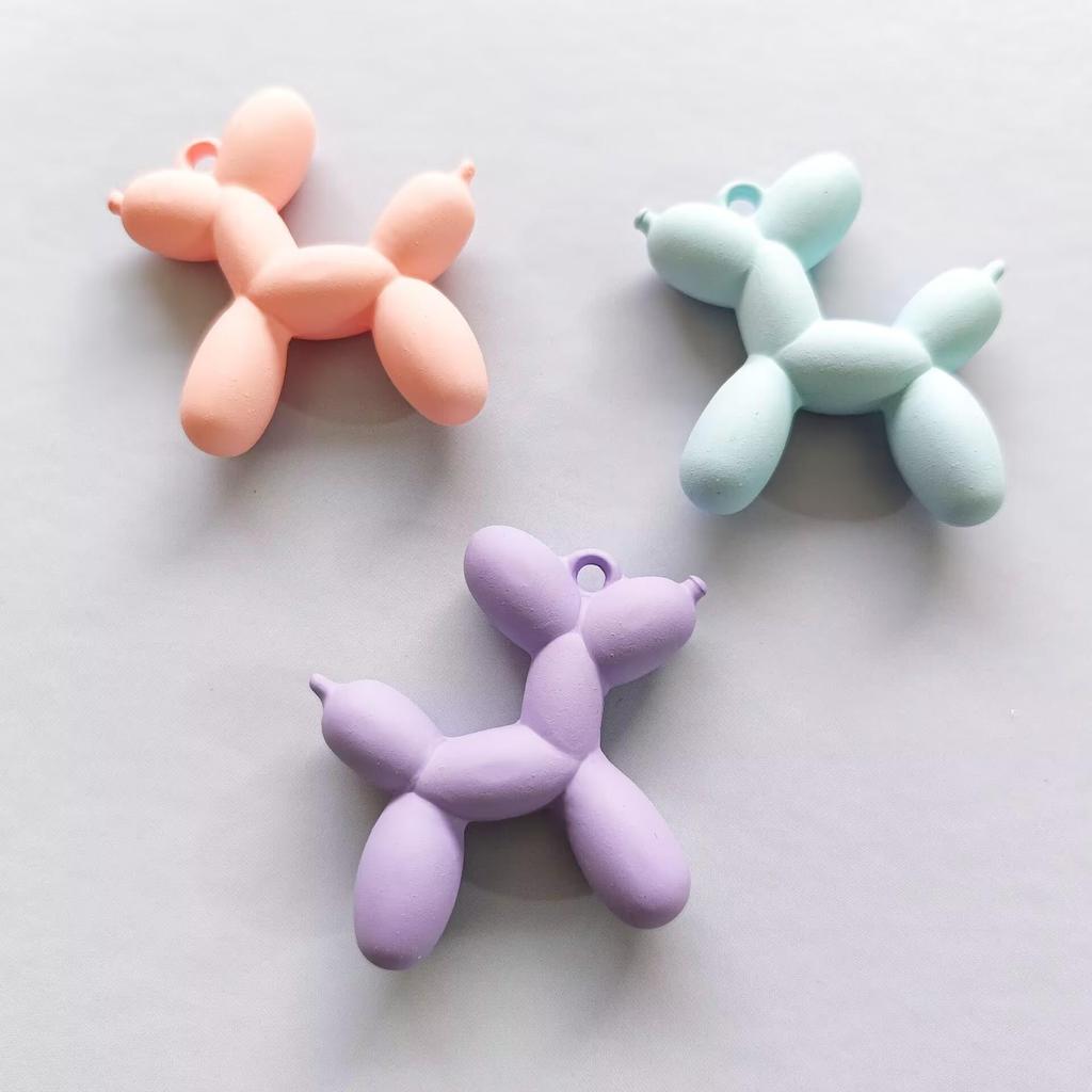 Брелок и подвеска в виде собаки из цветного акрилового воздушного шара для багажа, наушников и чехлов для телефонов