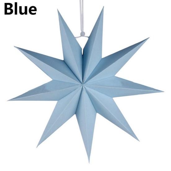 Девять углов бумажный абажур со звездой, подвесной бар, домашний орнамент, декор для рождественской вечеринки