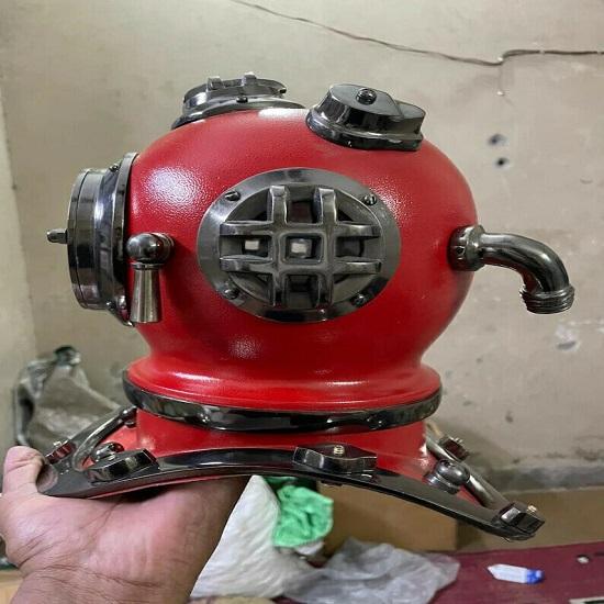 Королевский ремесленный шлем, малый дайвинг, твердый латунный якорь, темно-синий размер 30,48 см, винтажные подарки