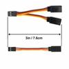 GTIWUNG 3-Piece Servo Extension Cable (Male-Female) with JR Plug, 75mm Long Servo Extension Lead Wire Cable, New 75mm 3" Y Servo Extension Cord Wire C