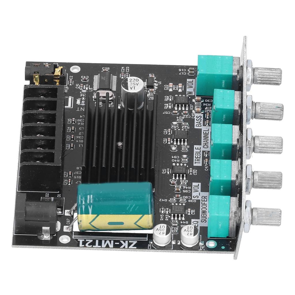 ZKMT21 Bluetooth Amplifier Board 2.1 Channel Digital Audio Power Amplifier Module