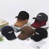 New Corduroy Solid Color Baseball Cap Outdoor Simple Casual Letter Duck Tongue Cold And Warm Men'S And Women'S Hats