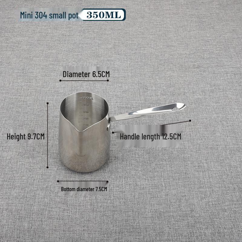 Кувшин из нержавеющей стали 304 с длинной ручкой для латте-арта и вспенивания (300-950 мл)