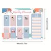 Weekly and Monthly Plan Table, Plan Board, Magnetic Whiteboard Calendar, Refrigerator Magnetic Message Plan Board