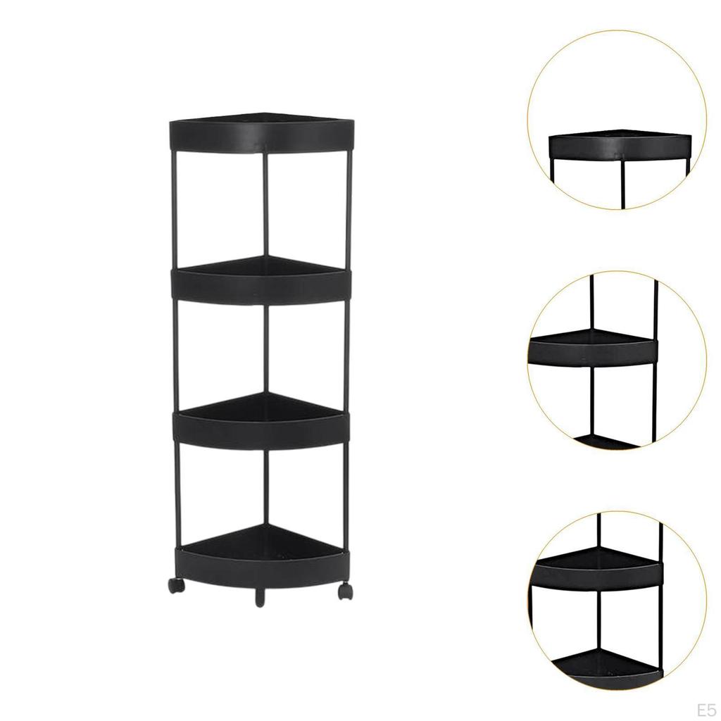 Угловая полка-держатель для хранения с колесиками, сливная корзина для ванной комнаты