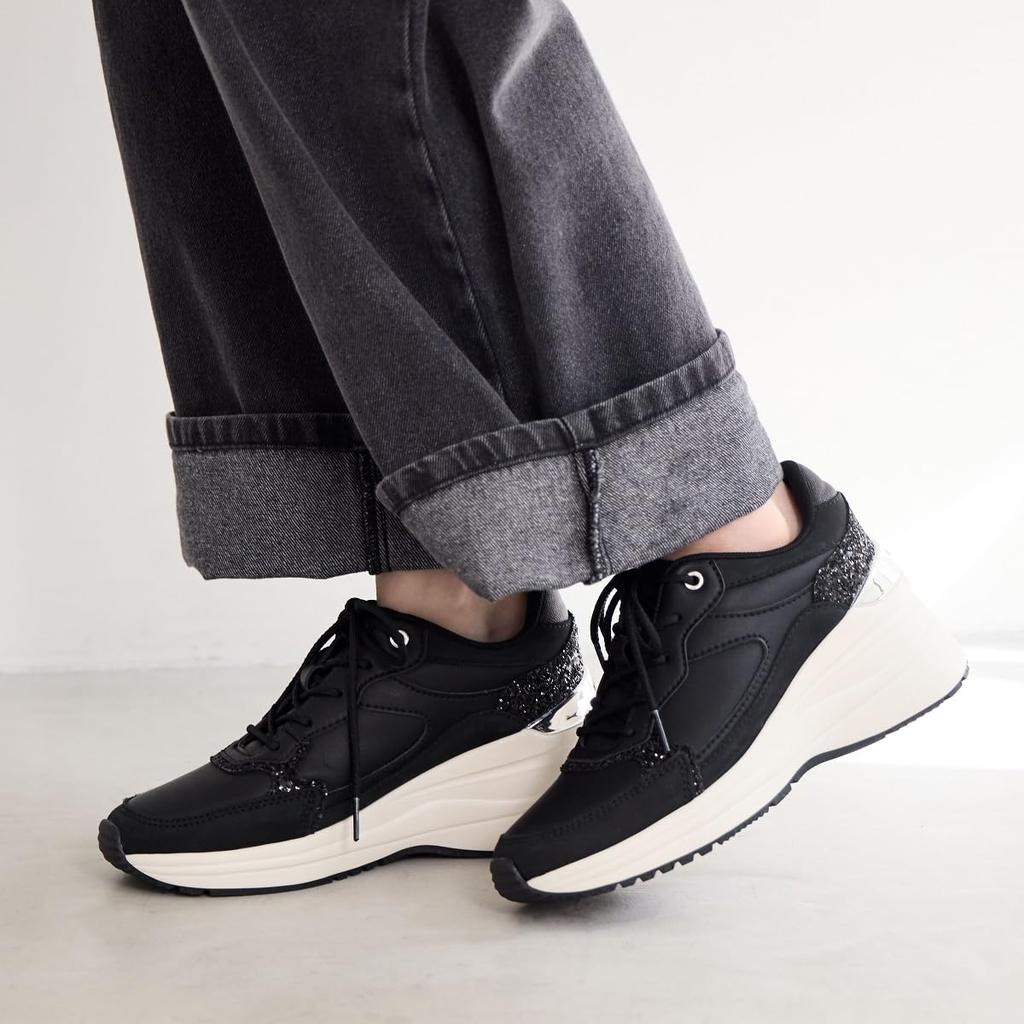 HIMIKO/Химико/Кроссовки на танкетке с красивыми ногами/657106 Черный 230