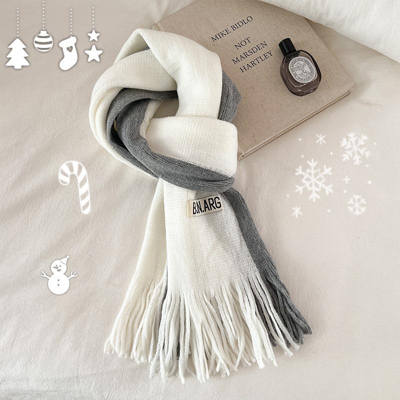 New Quality Scarf Women's Winter Atmosphere Christmas Gift Warm Scarf Versatile Soft Waxy Shawl