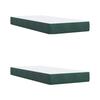 Storage Bed with Headboard Dark Green 180 x 200 cm Velvet