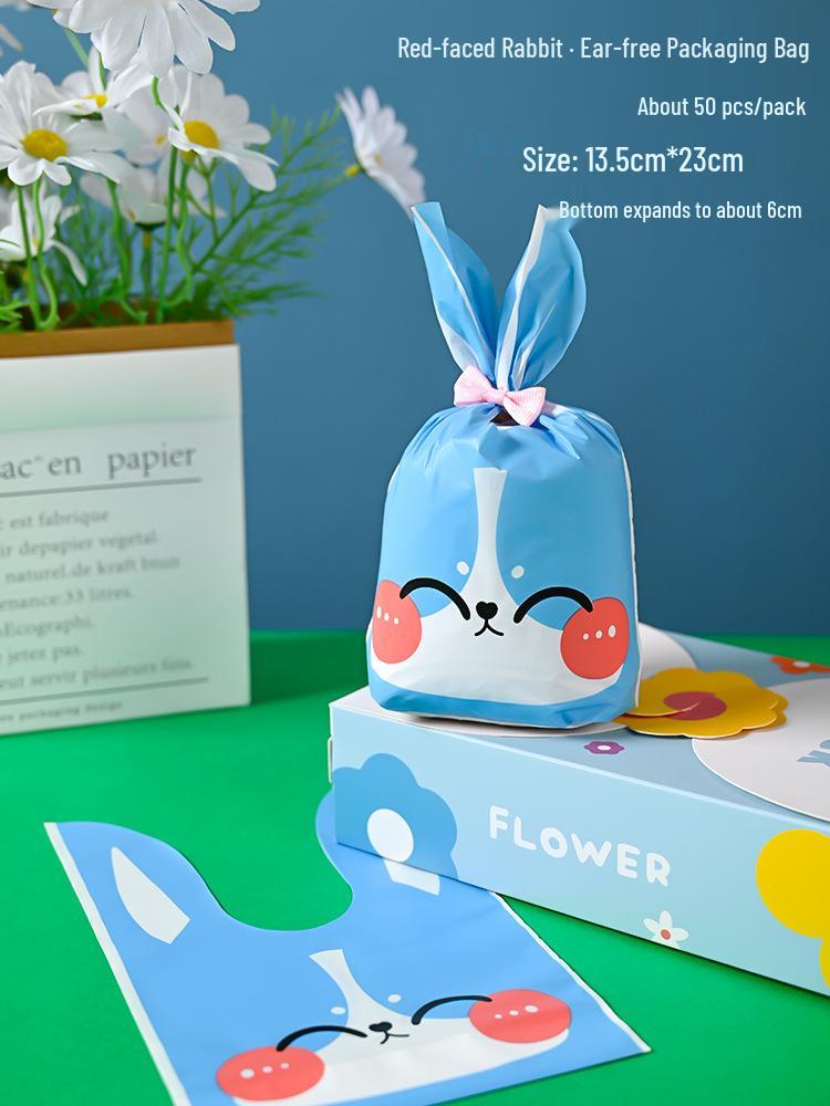 Cute Rabbit Ears Gift Bag for Candy, Cookies & Snacks