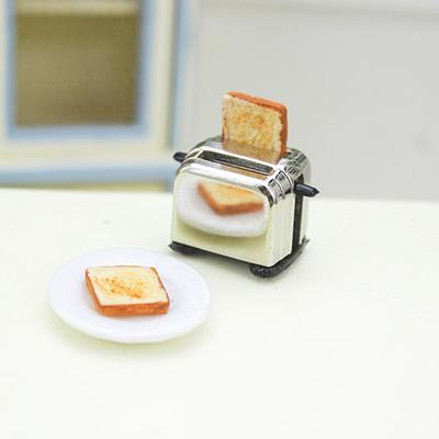 Мини-тостер для кукольного домика с тостером, кукольный домик, креативная кухня, тостер для завтрака, милый домашний декор