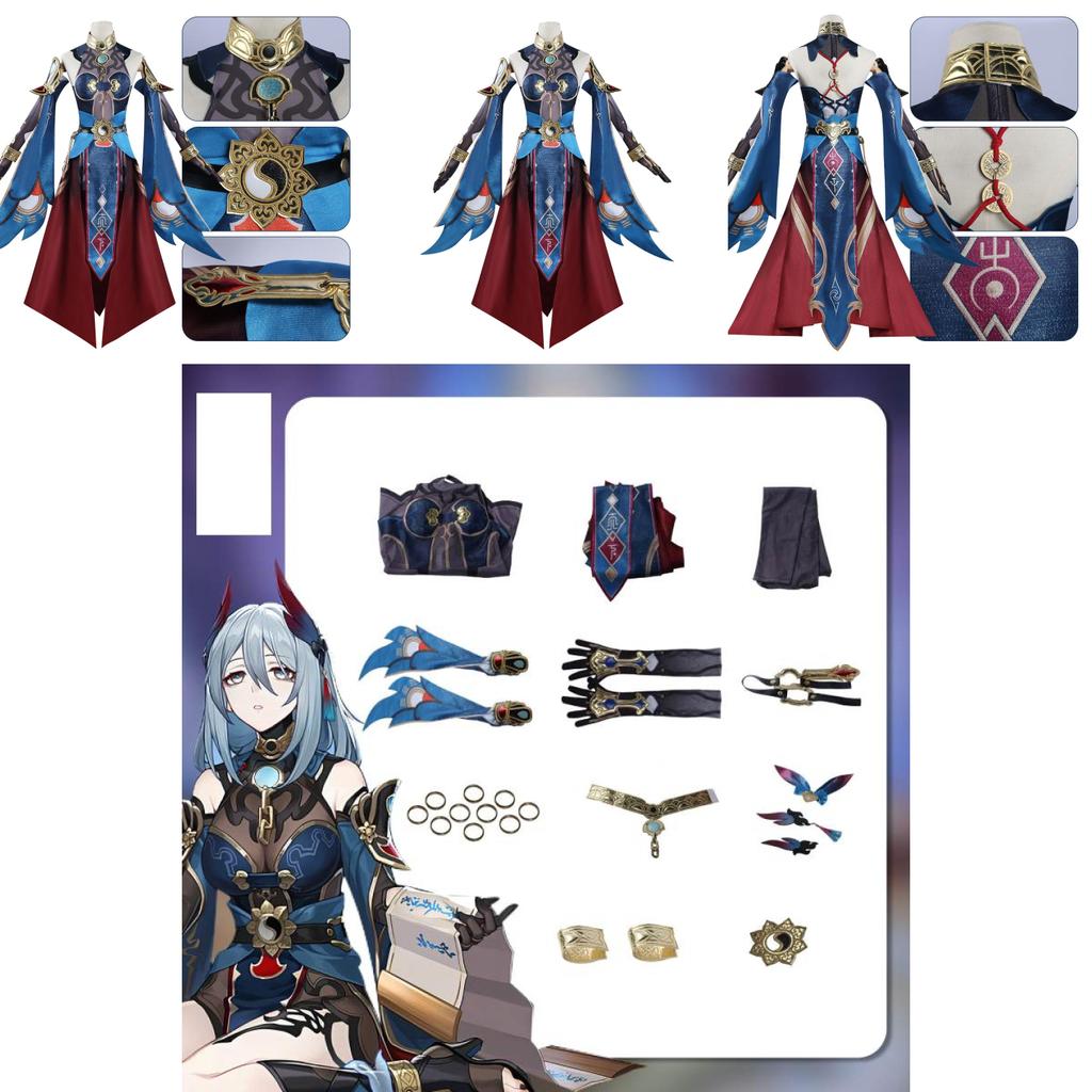 North Water Trading Костюм для косплея Звезда Схлопывания Купол Железная Дорога Холодный Ворон Полный Комплект C Набор Одежды Аниме Игровая Одежда