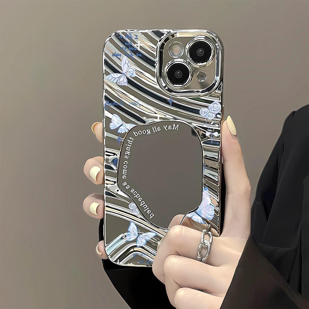 Makeup Mirror Phone Case for iPhone 11 13 16 Pro Max iPhone 14 15 12 13 Pro Max 16 Plus 13 Pro Samsung A55 A54 A15 A12 A52S A34 A14 A30S A53 A52 A50