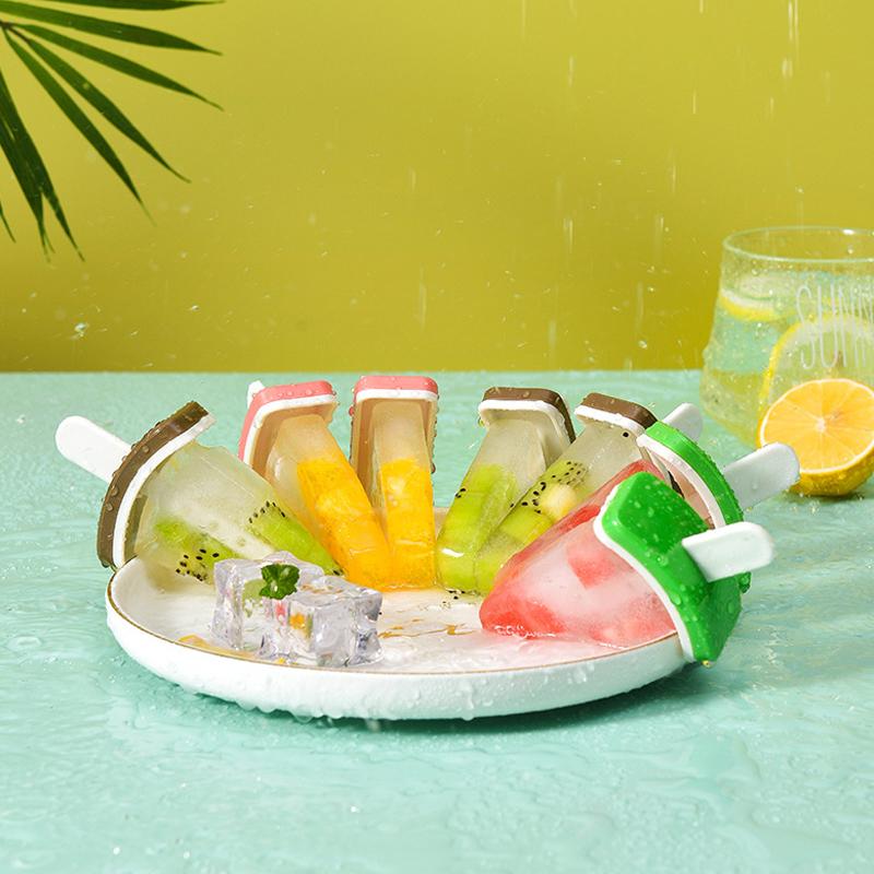 Новая форма для мороженого с крышкой в форме арбуза, DIY форма для домашних эскимо, сока, молока, кухонные инструменты для приготовления мороженого
